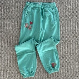 Roller Rabbit Teal Jogger Pants
